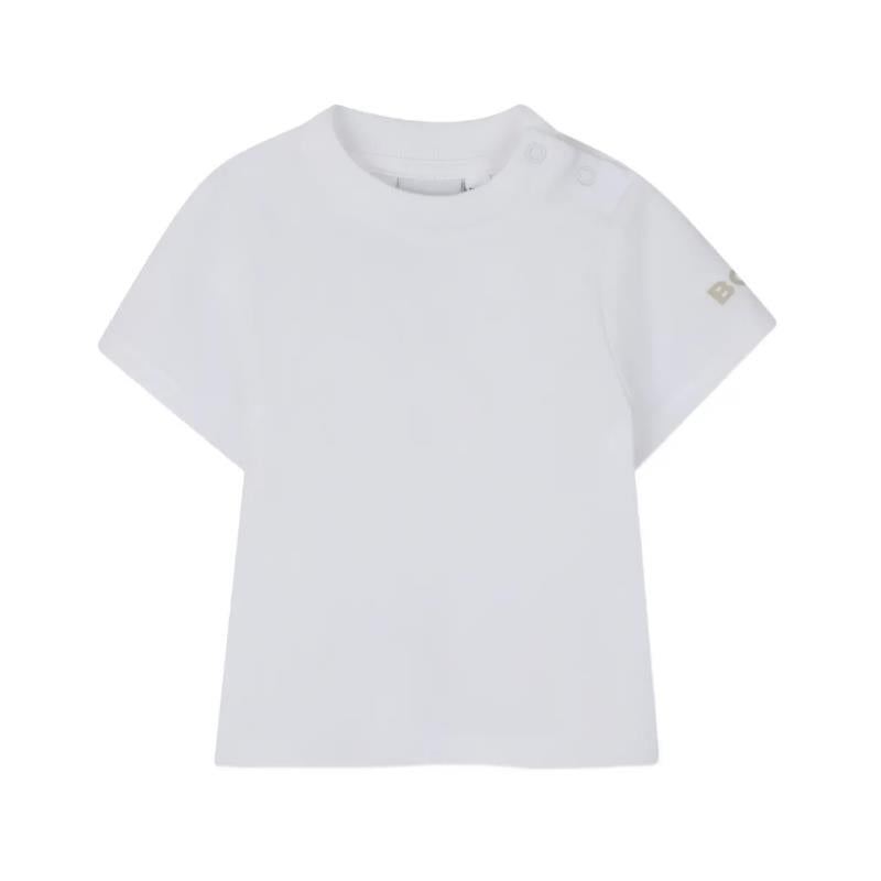 Hugo Boss Baby Infant Striped Overall & Tshirt Set, Stone Image 3