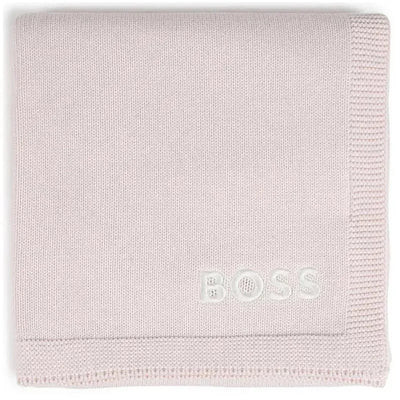 Hugo Boss Baby - Knit Blanket, Pink Image 1
