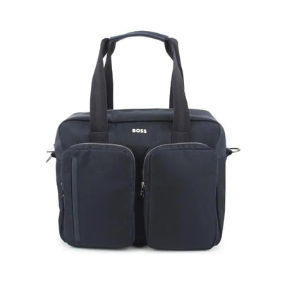 Hugo Boss Baby - Logo Applique Changing Diaper Bag Navy Image 1