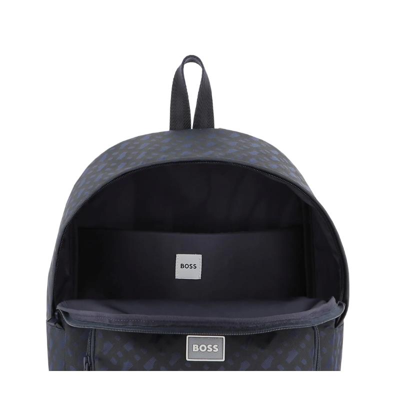Hugo Boss Baby - Logo-Patch Rucksack Backpack, Navy Image 5
