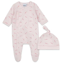 Hugo Boss Baby - Long Sleeve Bodysuit & Hat, Pink Pale Image 1