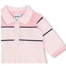 Hugo Boss Baby - Long Sleeve Polo Dress, Pink Image 3