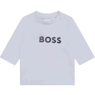 Hugo Boss Baby - Long Sleeve T-Shirt Little Boss, White Image 1