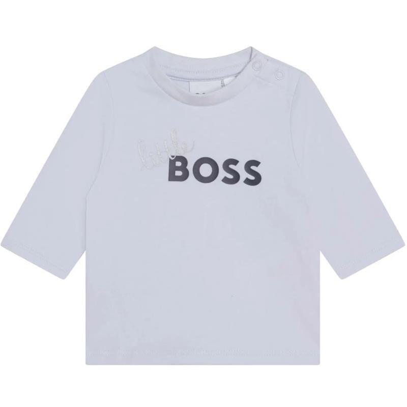 Hugo Boss Baby - Long Sleeve T-Shirt Little Boss, White Image 1