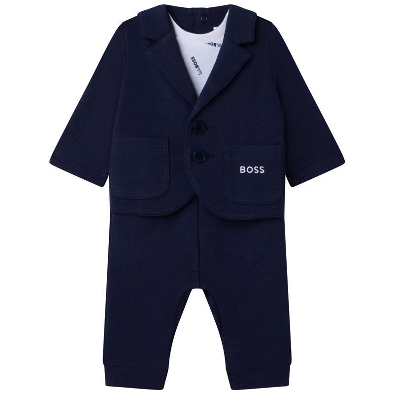 Hugo Boss Baby - Milano Suit Overall, Navy Image 1