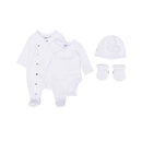 Hugo Boss Baby - Monogram Jacquard Pajamas, White Image 1