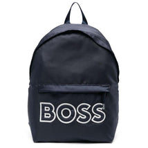 Hugo Boss Baby - Navy Logo Print Backpack Image 1