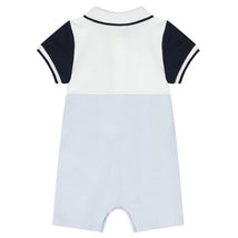 Hugo Boss Baby - Polo Pique Overall Pale Blue Image 2