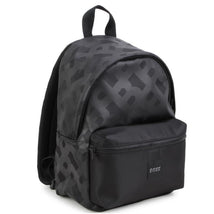 Hugo Boss Baby - Printed Zip-up Backpack Black Image 1