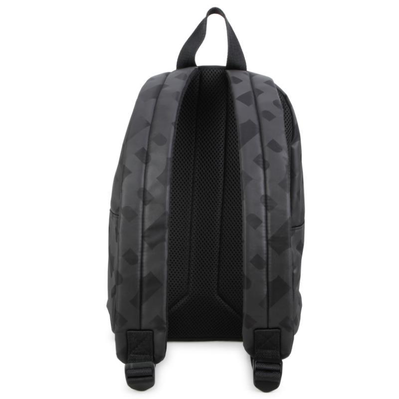 Hugo Boss Baby - Printed Zip-up Backpack Black Image 3