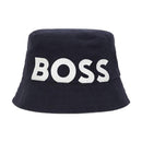 Hugo Boss Baby - Reversible Cotton Bucket Hat, Navy Image 1