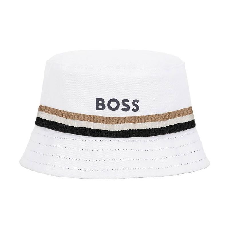 Hugo Boss Baby - Reversible Cotton Bucket Hat, Navy Image 2