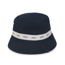 Hugo Boss Baby - Reversible Hat. Cotton Navy Image 1