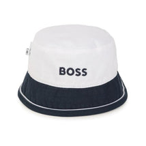 Hugo Boss Baby - Reversible Hat. Cotton Navy Image 3