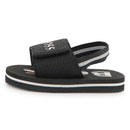 Hugo Boss Baby - Sandals With Hook And Loop Closure And Elastic Ankle Strap, Black Image 2