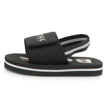 Hugo Boss Baby - Sandals With Hook And Loop Closure And Elastic Ankle Strap, Black Image 2
