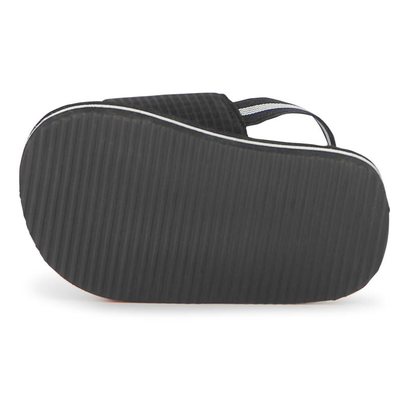 Hugo Boss Baby - Sandals With Hook And Loop Closure And Elastic Ankle Strap, Black Image 5