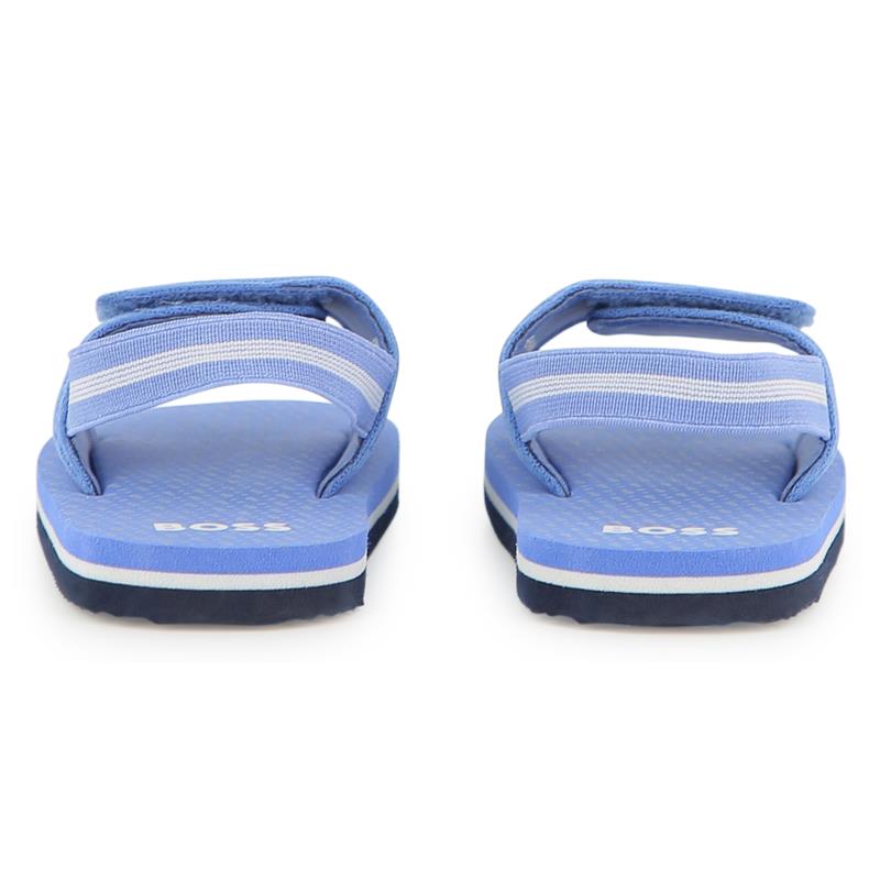 Hugo Boss Baby - Sandals With Hook And Loop Closure And Elastic Ankle Strap Lavender Blue Image 3