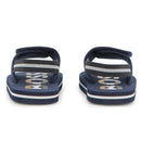 Hugo Boss Baby - Sandals With Hook And Loop Closure And Elastic Ankle Strap. Navy Image 3