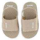 Hugo Boss Baby - Sandals With Hook And Loop Closure And Elastic Ankle Strap Stone Image 3