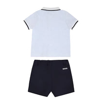 Hugo Boss Baby - Set Polo + Shorts Set, Pale Blue Image 2