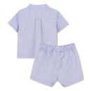 Hugo Boss Baby Shirt And Shorts Set Blue Image 2