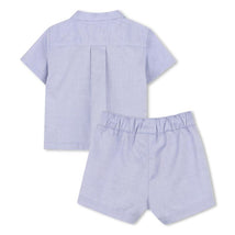 Hugo Boss Baby Shirt And Shorts Set Blue Image 2