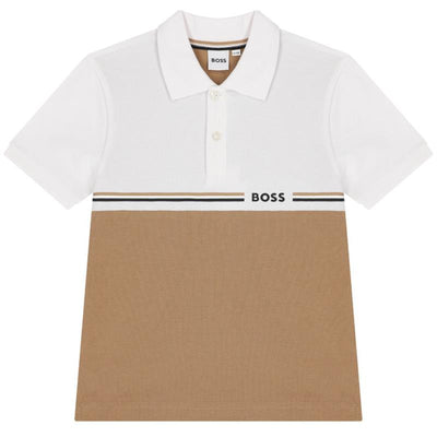 Hugo Boss Baby - Short Sleeve Polo Beige 04A Image 1