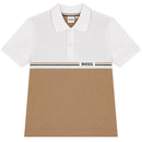 Hugo Boss Baby - Short Sleeve Polo Beige 04A Image 1