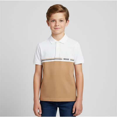 Hugo Boss Baby - Short Sleeve Polo Beige 04A Image 2