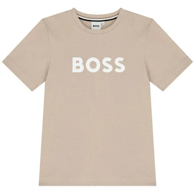 Hugo Boss Baby - Short Sleeves Tee-Shirt Boy Stone Image 1