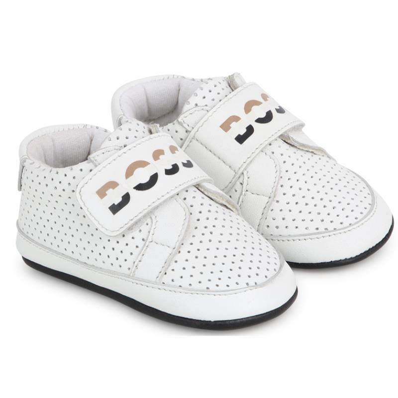 Hugo Boss Baby - Slippers Boy Sneaker, White, Beige And Black Image 1