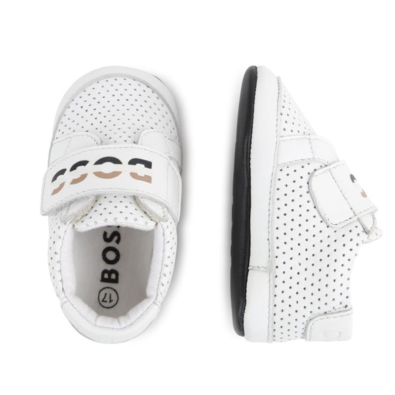 Hugo Boss Baby - Slippers Boy Sneaker, White, Beige And Black Image 3