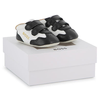 Hugo Boss Baby - Soft Slippers In Sheep Leather Black Image 1