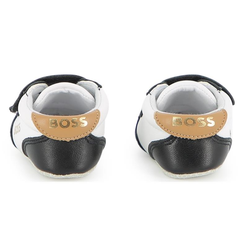 Hugo Boss Baby - Soft Slippers In Sheep Leather Black Image 3