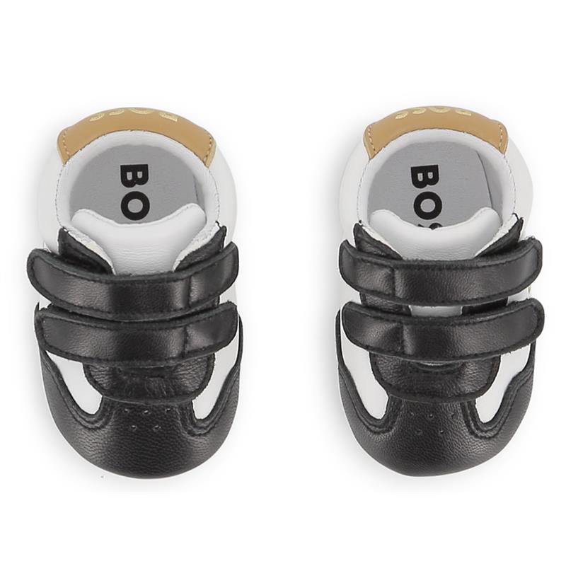 Hugo Boss Baby - Soft Slippers In Sheep Leather Black Image 4
