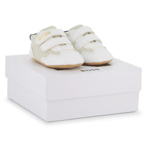 Hugo Boss Baby - Soft Slippers In Sheep Leather White Image 1