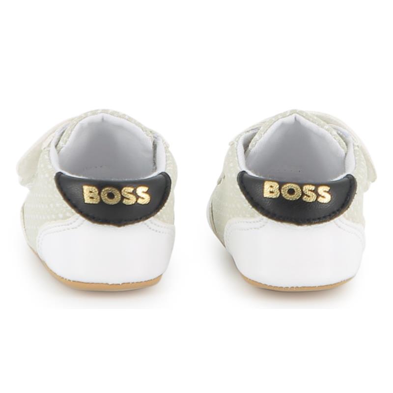 Hugo Boss Baby - Soft Slippers In Sheep Leather White Image 3