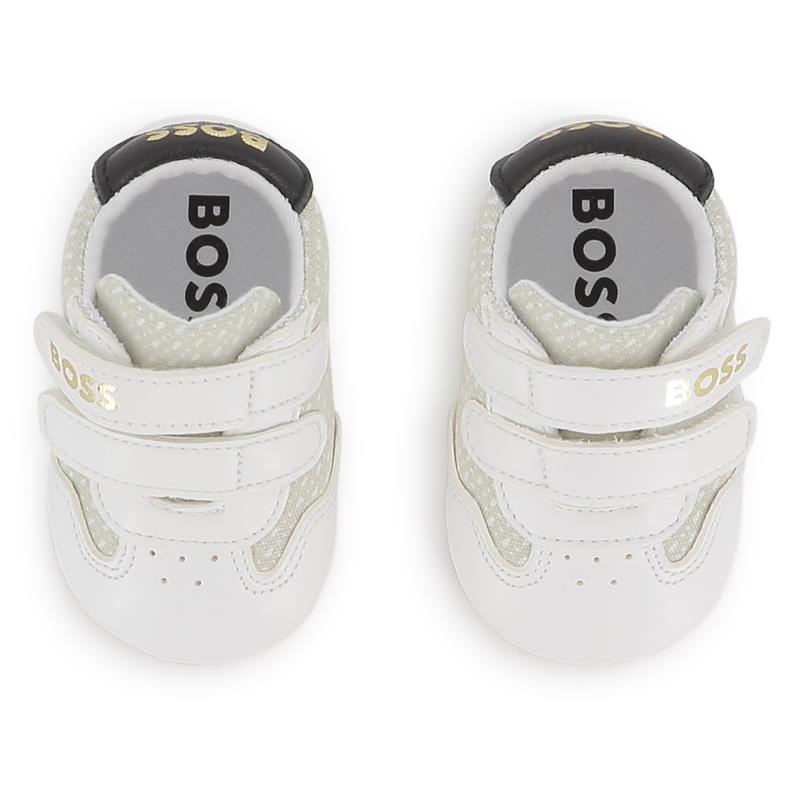 Hugo Boss Baby - Soft Slippers In Sheep Leather White Image 4