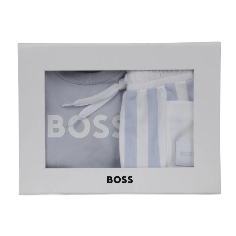 Hugo Boss Baby T-Shirt And Shorts Set, Stone Image 4