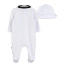 Hugo Boss Baby - Unisex Footie & Hat Set, White Image 2