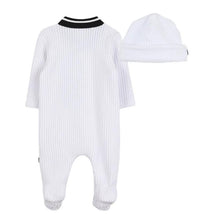 Hugo Boss Baby - Unisex Footie & Hat Set, White Image 2