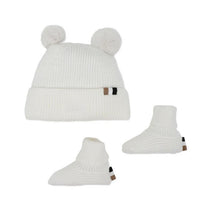 Hugo Boss Baby - Unisex Pull On Hat+Slippers, Off White  Image 1