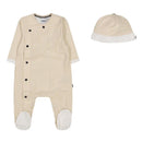 Hugo Boss Baby - Unisex Pyjamas & Pull On Hat Set, Stone Image 1