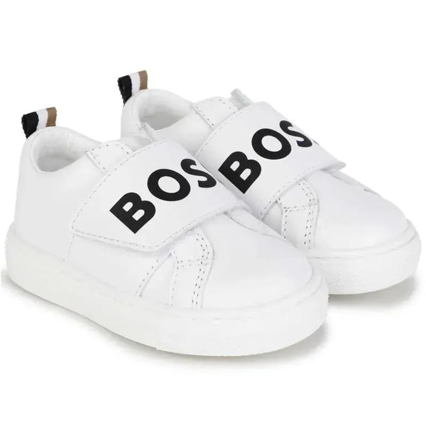 Hugo Boss Baby Velcro Low Sneakers, White