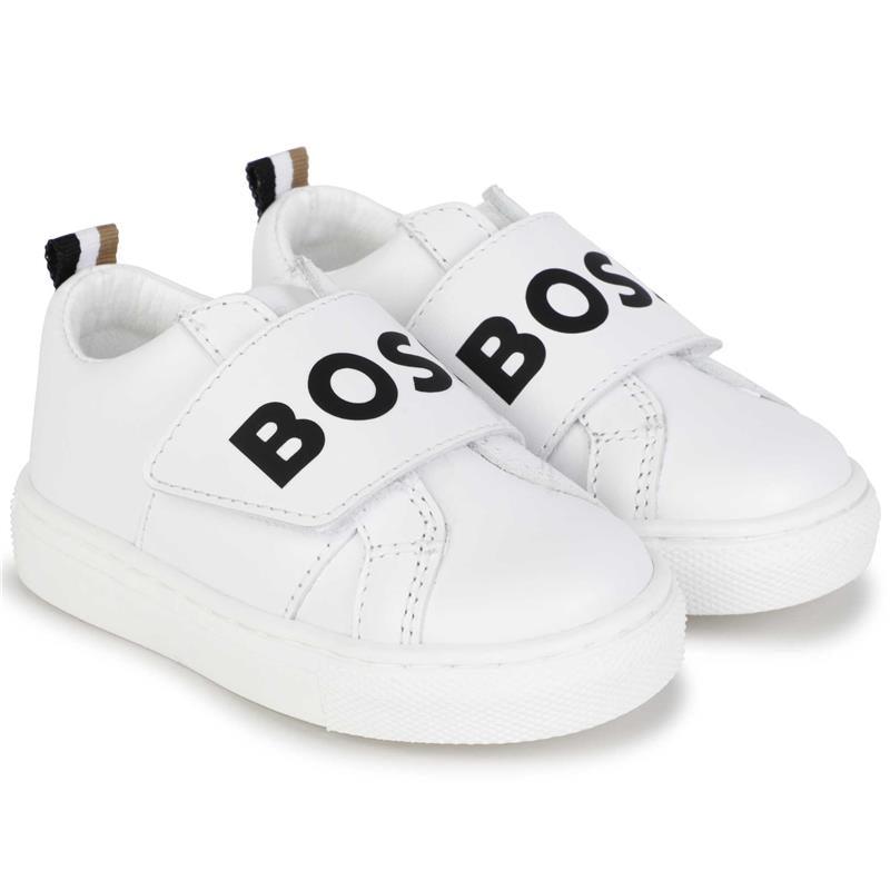 Hugo Boss Baby - Velcro Low Sneakers, White Image 1
