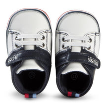 Hugo Boss Newborn Crib Sneakers, Marine Blanc Image 4
