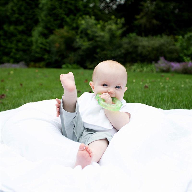 I-Play Green Sprouts 10-Pack Stay-Dry Bibs, White Image 3