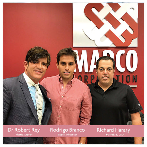 Richard Harary, Dr Robert Rey e Rodrigo Branco na MacroBaby