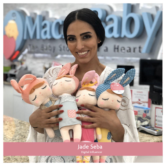 Jade Seba Shopping Soft Fabric Newborn Dolls at MacroBaby